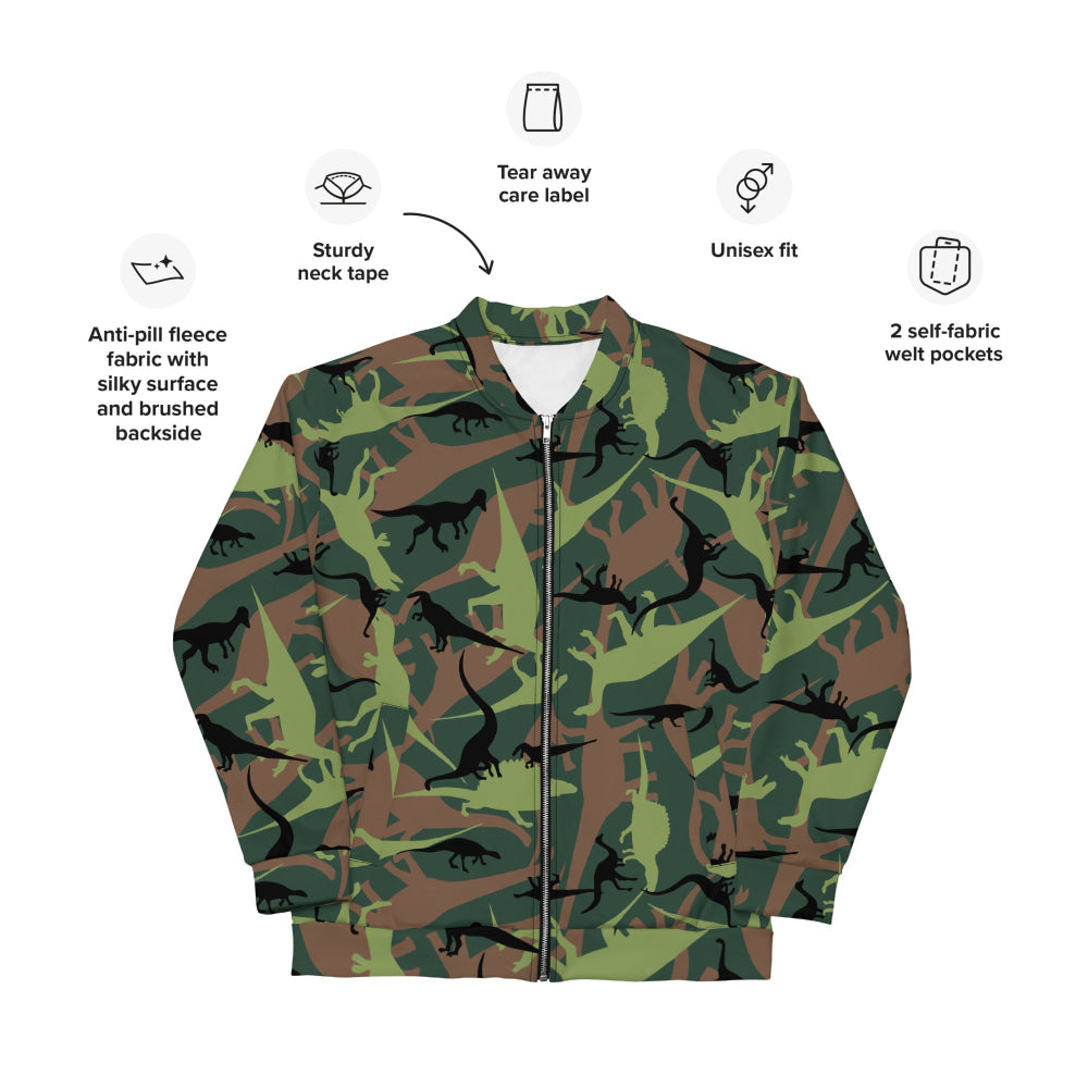 Dinosaur CAMO Unisex Bomber Jacket