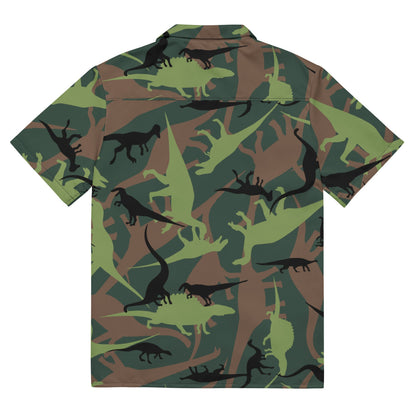 Dinosaur CAMO Unisex button shirt - Button Shirt