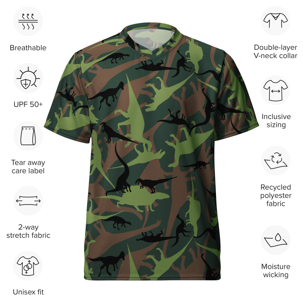 Dinosaur CAMO unisex sports jersey - Unisex Sports Jersey