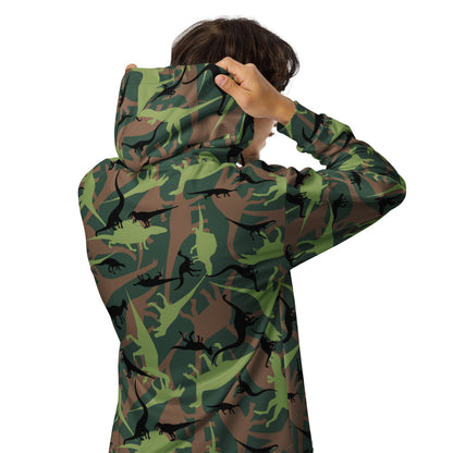 Dinosaur CAMO Unisex zip hoodie - Zip Hoodie