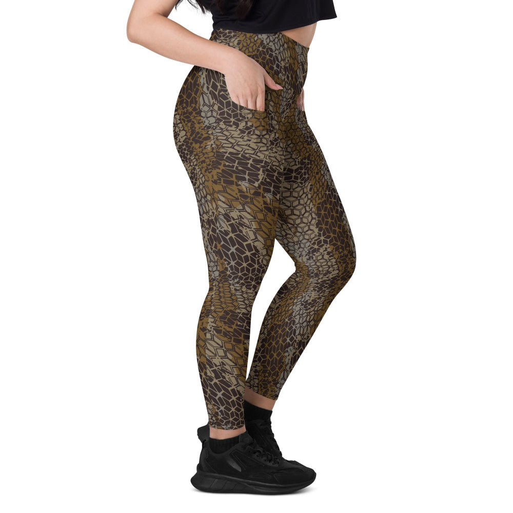 Dragon Skin Desert CAMO Leggings with pockets - Womens With Pockets