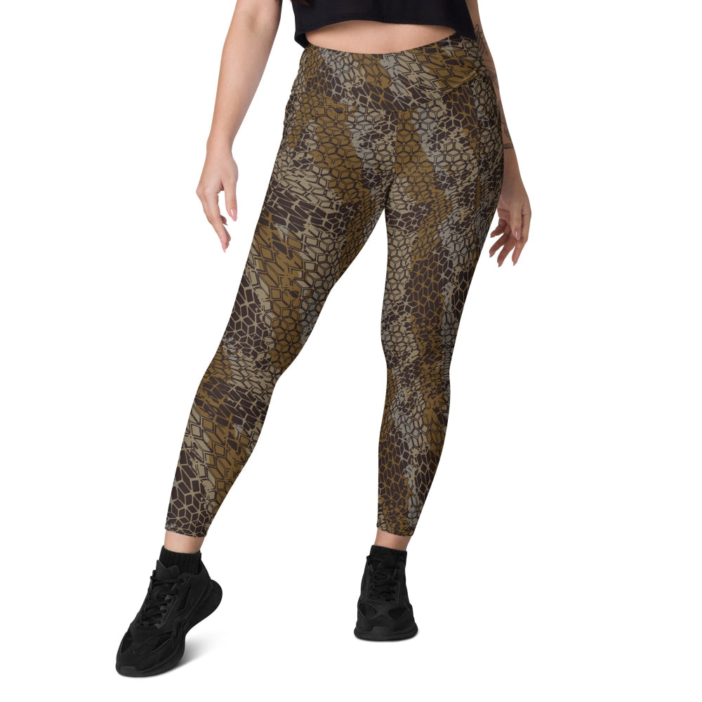 Dragon Skin Desert CAMO Leggings with pockets - Womens With Pockets