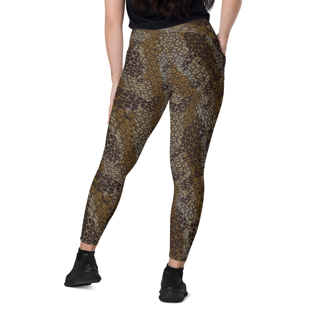 Dragon Skin Desert CAMO Leggings with pockets - Womens With Pockets