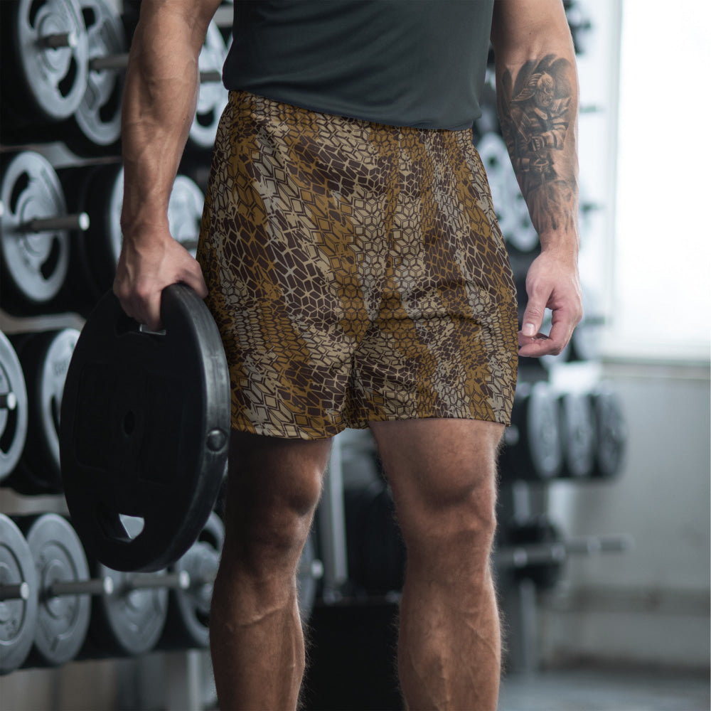 Dragon Skin Desert CAMO Unisex Athletic Long Shorts - 2XS