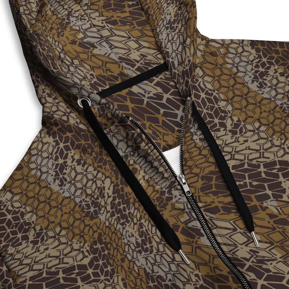 Dragon Skin Desert CAMO Unisex zip hoodie - Zip Hoodie