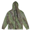 Dragon Skin Green CAMO Unisex zip hoodie