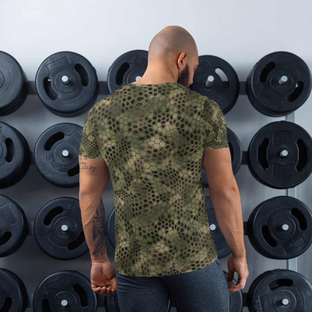 Dragon Skin Multi-terrain CAMO Men’s Athletic T-shirt - Mens T-Shirt