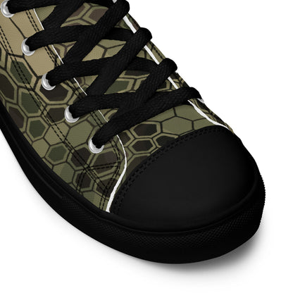 Dragon Skin Multi-terrain CAMO Men’s high top canvas shoes - Mens High Top Canvas Shoes