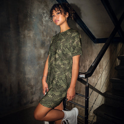 Dragon Skin Multi-terrain CAMO T-shirt dress - 2XS - Womens T-Shirt Dress