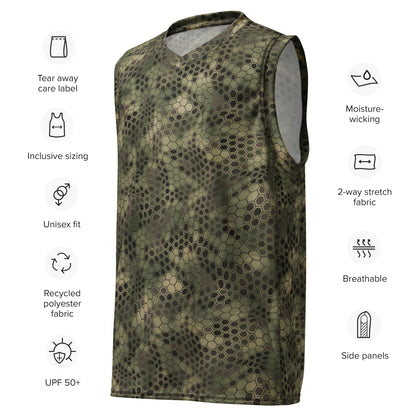 Dragon Skin Multi-terrain CAMO unisex basketball jersey - Unisex Basketball Jersey