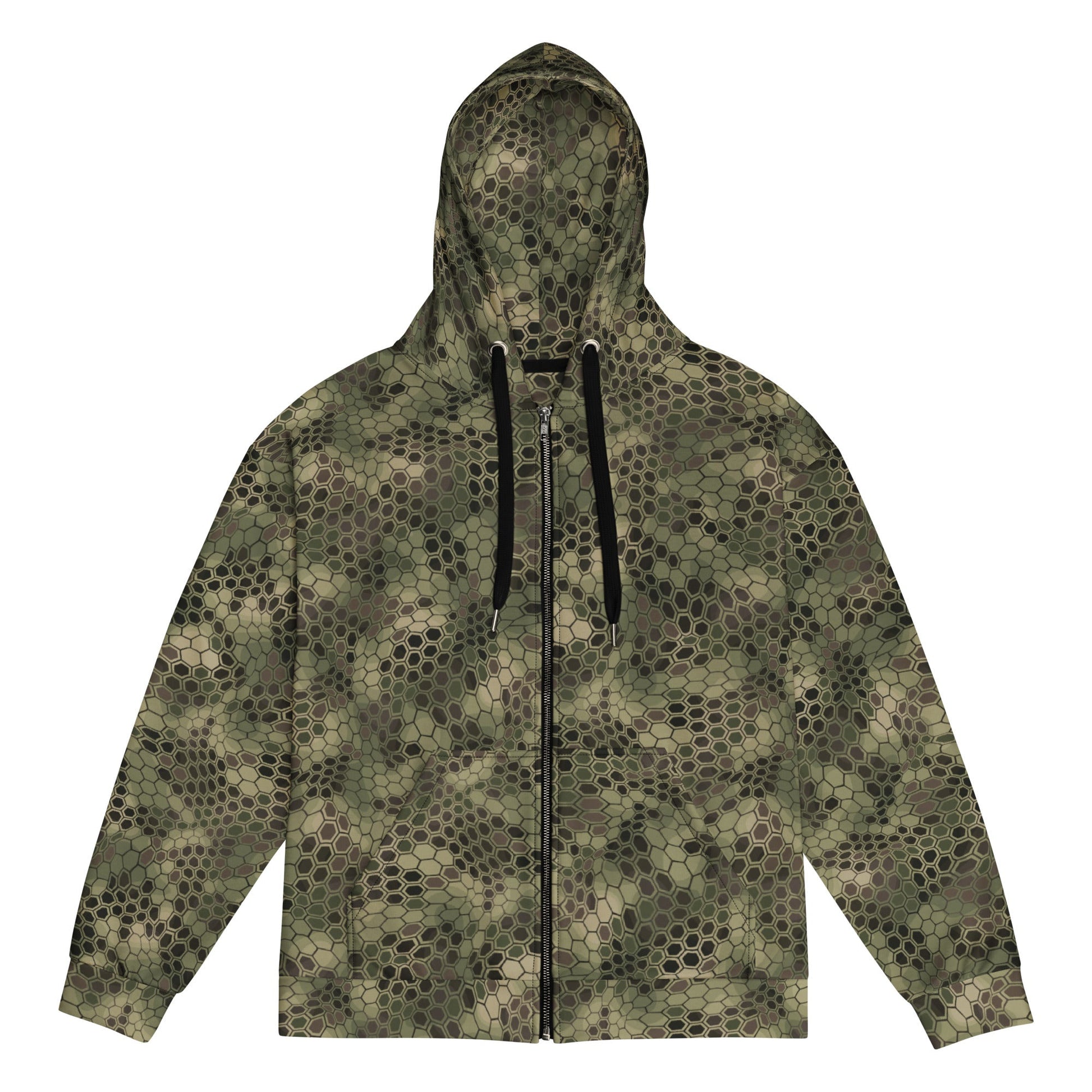 Dragon Skin Multi-terrain CAMO Unisex zip hoodie - 2XS - Zip Hoodies