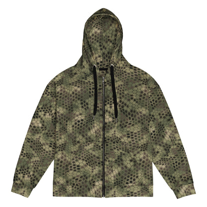 Dragon Skin Multi-terrain CAMO Unisex zip hoodie - 2XS - Zip Hoodies