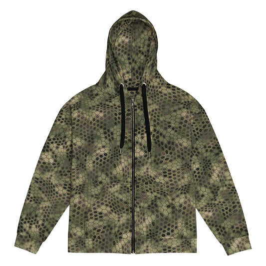 Dragon Skin Multi-terrain CAMO Unisex zip hoodie - 2XS - Zip Hoodies