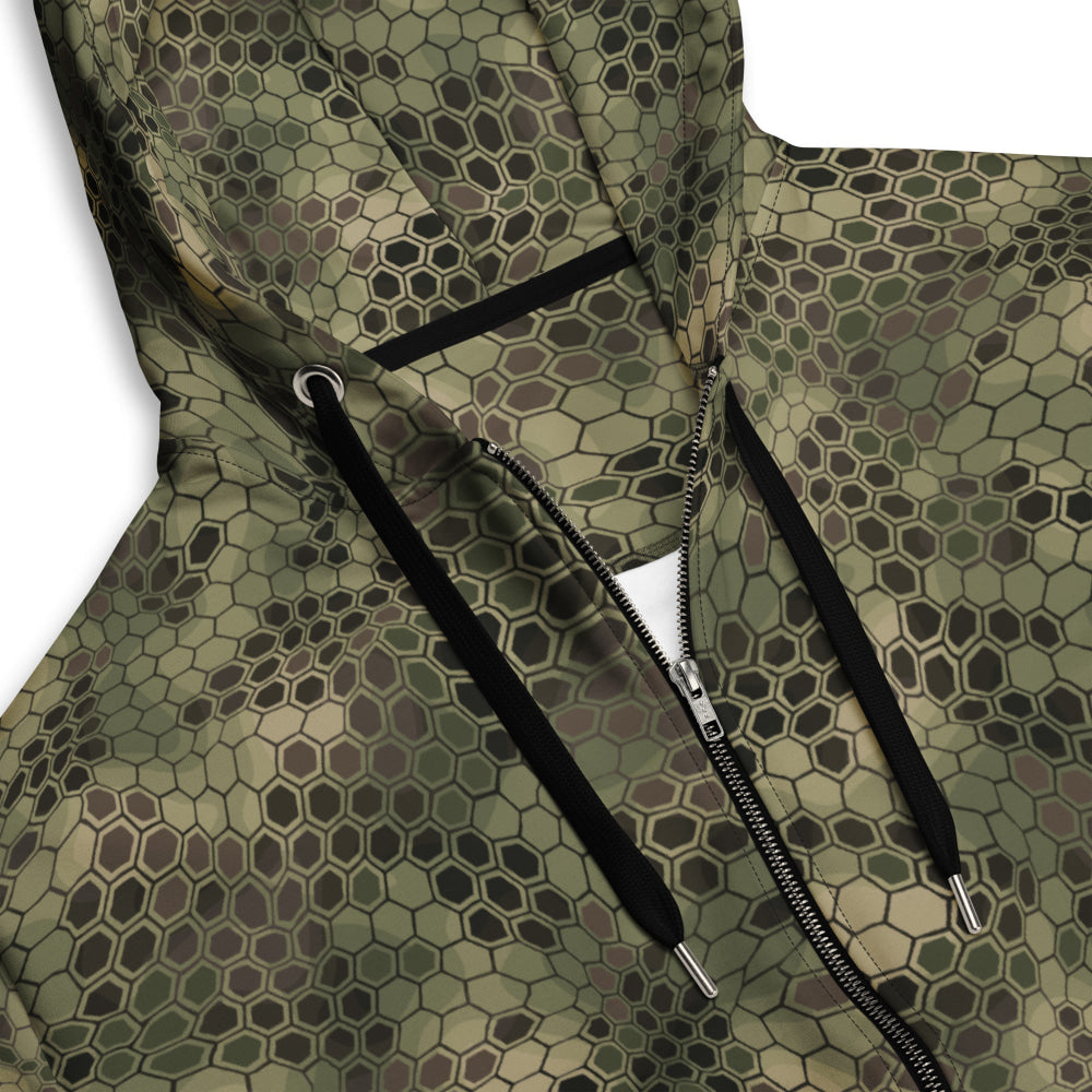 Dragon Skin Multi-terrain CAMO Unisex zip hoodie - Zip Hoodie