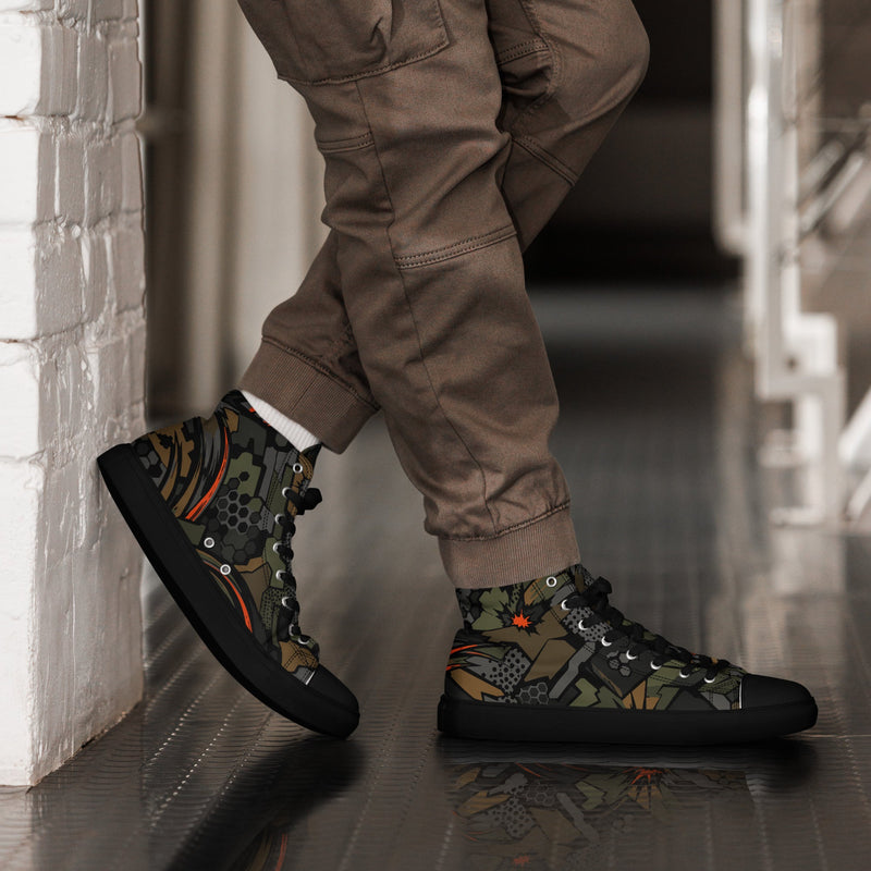 Dreadnought Firestorm CAMO Mens High-Top Canvas Shoes - 5
