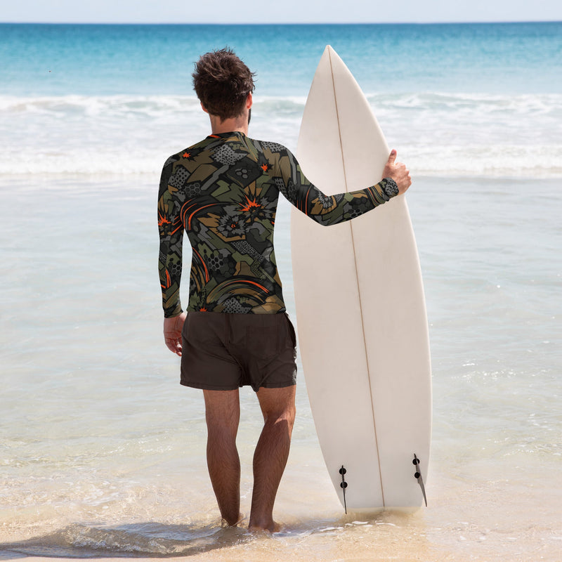 Dreadnought Firestorm CAMO Mens Long-Sleeve Rash Guard - LS