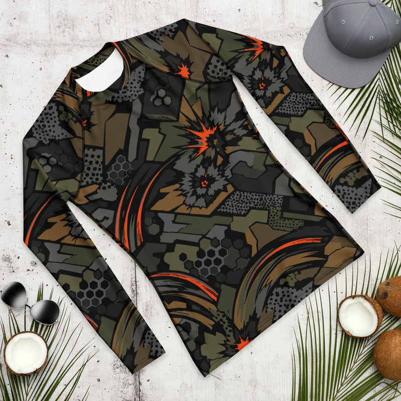 Dreadnought Firestorm CAMO Mens Long-Sleeve Rash Guard - LS