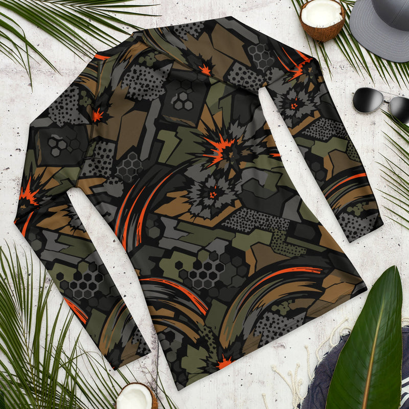 Dreadnought Firestorm CAMO Mens Long-Sleeve Rash Guard - LS