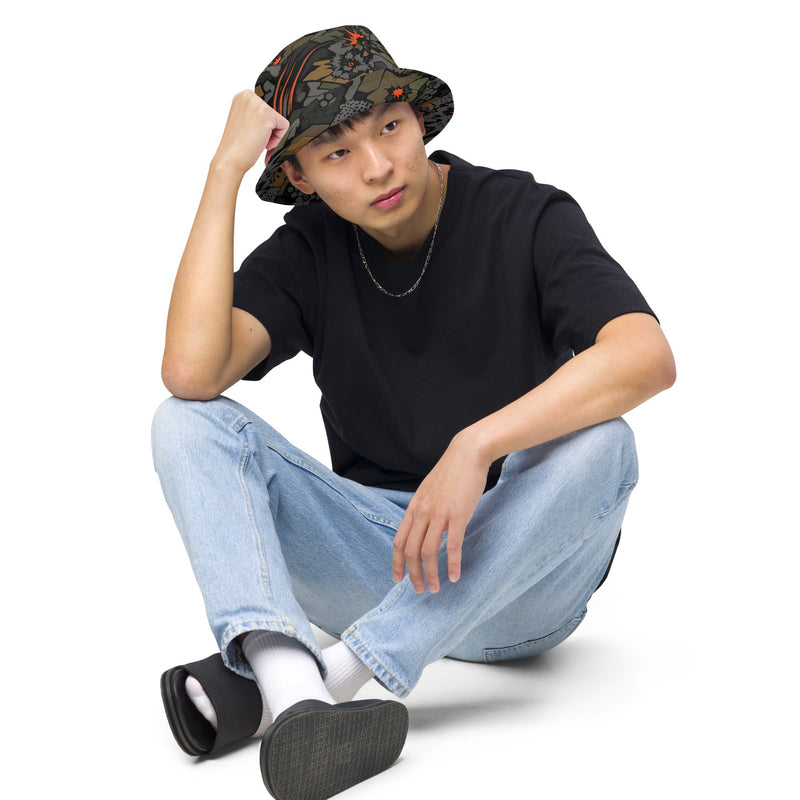 Dreadnought Firestorm CAMO Reversible Bucket Hat - Head