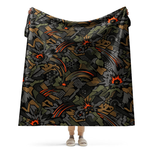 Dreadnought Firestorm CAMO Sherpa Blanket - 60″×80″
