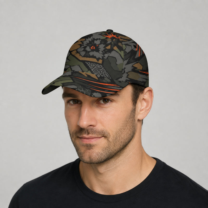 Dreadnought Firestorm CAMO Snapback Ball Cap - U / White - Head