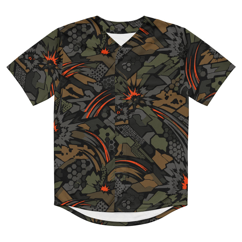 Dreadnought Firestorm CAMO Unisex Baseball Jersey