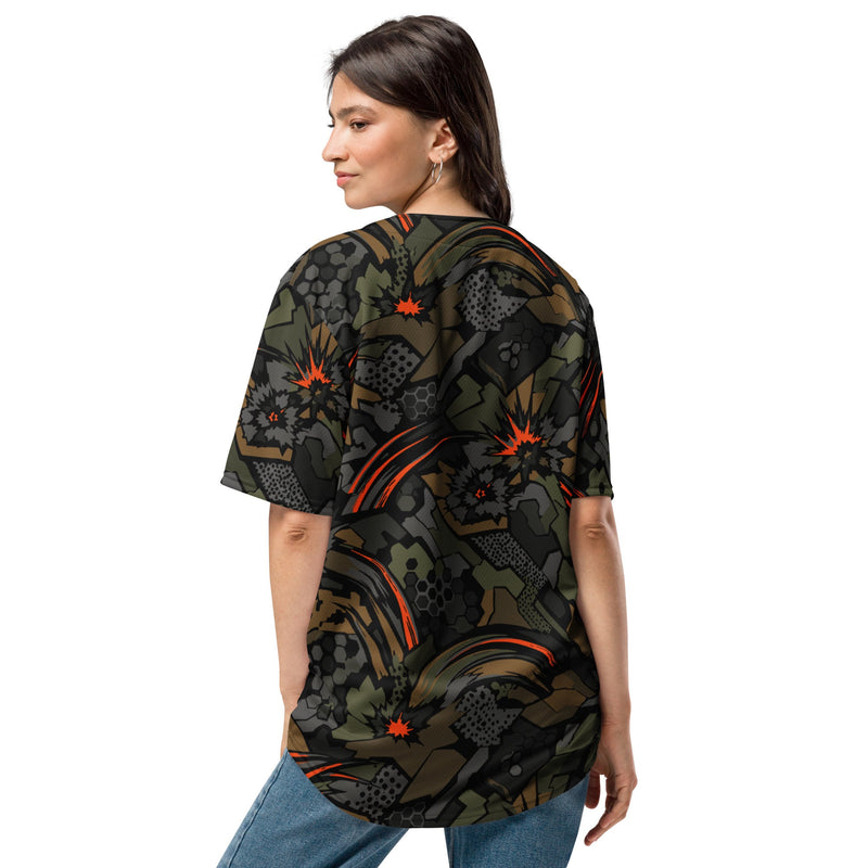 Dreadnought Firestorm CAMO Unisex Baseball Jersey