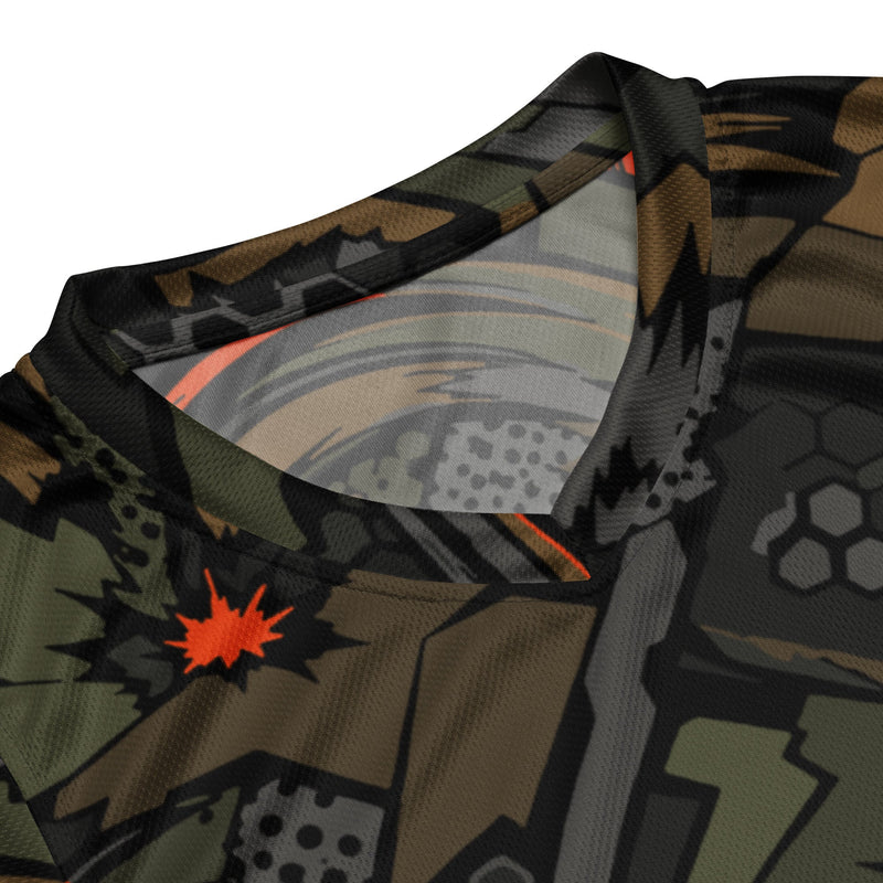 Dreadnought Firestorm CAMO Unisex Basketball Jersey