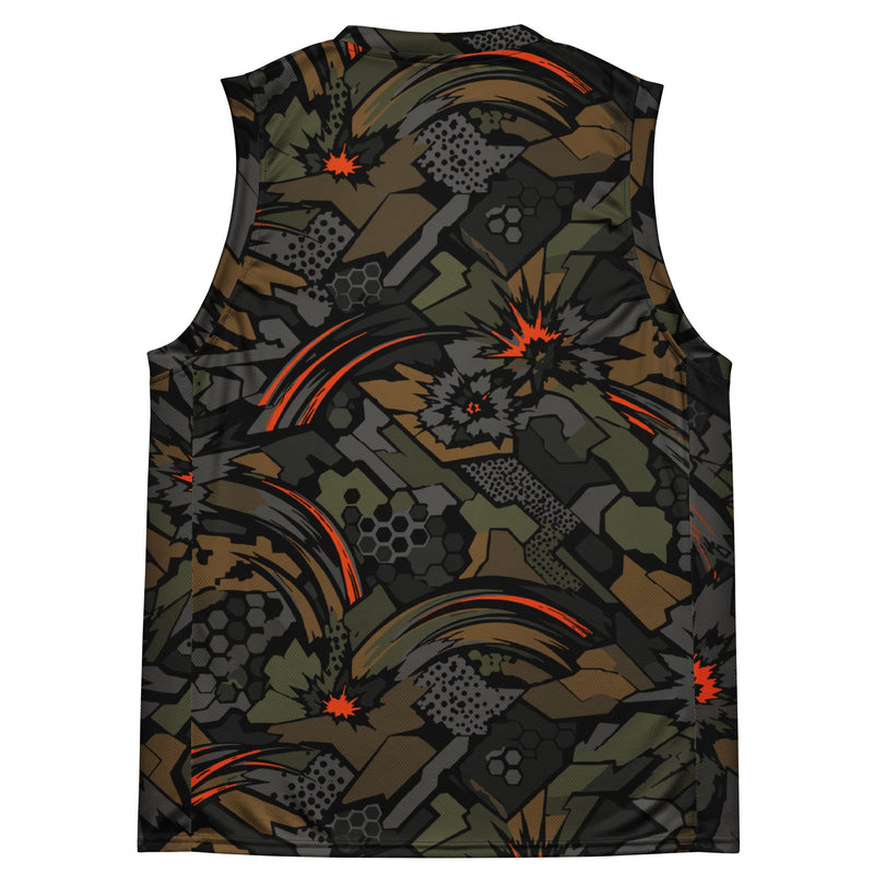 Dreadnought Firestorm CAMO Unisex Basketball Jersey