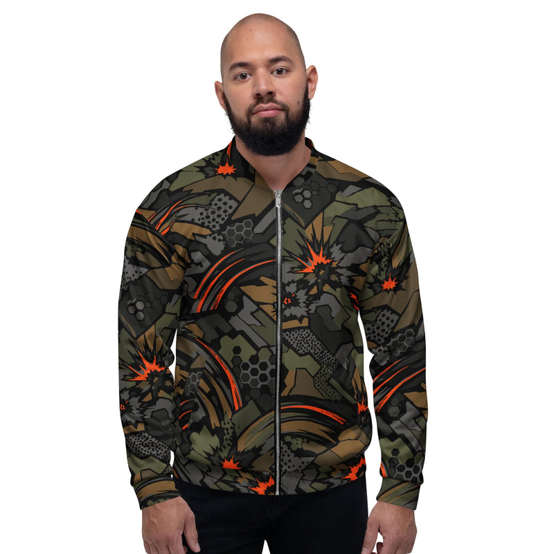 Dreadnought Firestorm CAMO Unisex Bomber Jacket