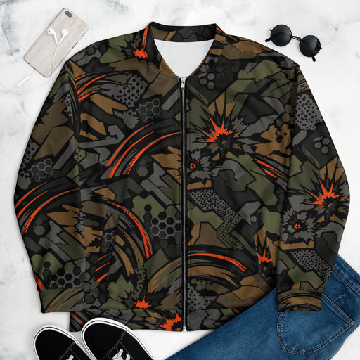 Dreadnought Firestorm CAMO Unisex Bomber Jacket - XS