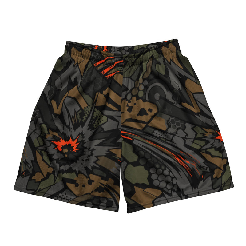 Dreadnought Firestorm CAMO Unisex Mesh Shorts - 2XS