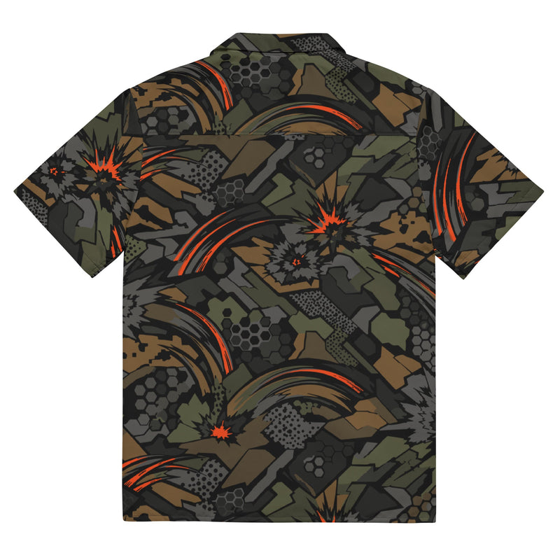 Dreadnought Firestorm CAMO Unisex Short-Sleeve Button Shirt - Button-Up