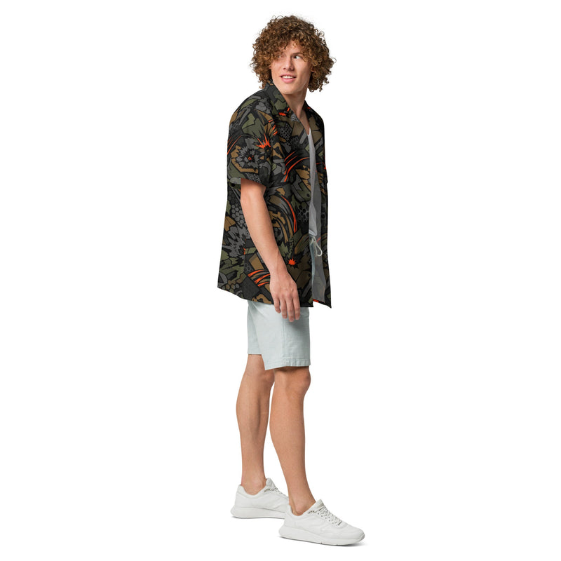 Dreadnought Firestorm CAMO Unisex Short-Sleeve Button Shirt - Button-Up