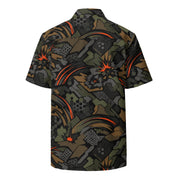 Dreadnought Firestorm CAMO Unisex Short-Sleeve Button Shirt - Button-Up