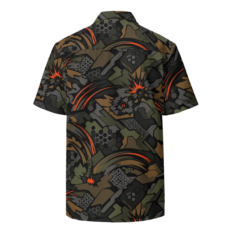 Dreadnought Firestorm CAMO Unisex Short-Sleeve Button Shirt - Button-Up