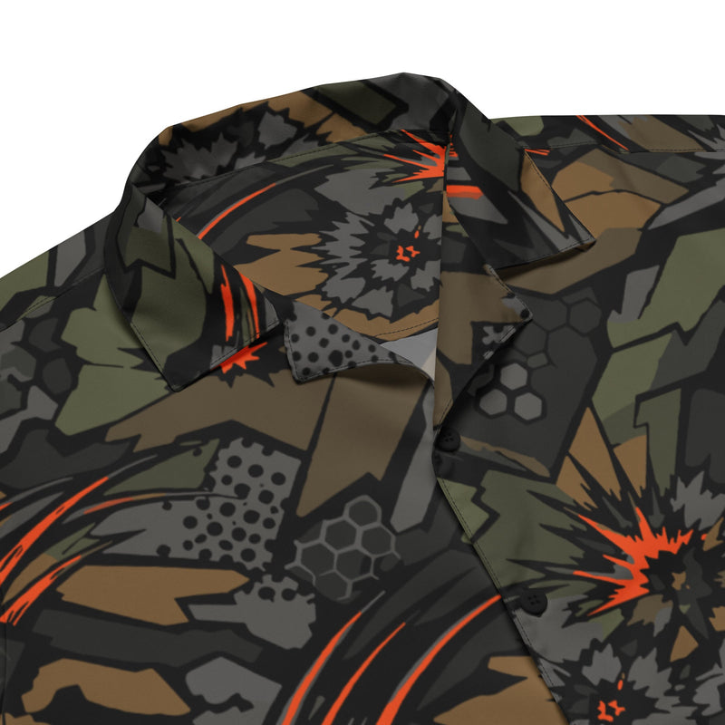 Dreadnought Firestorm CAMO Unisex Short-Sleeve Button Shirt - Button-Up