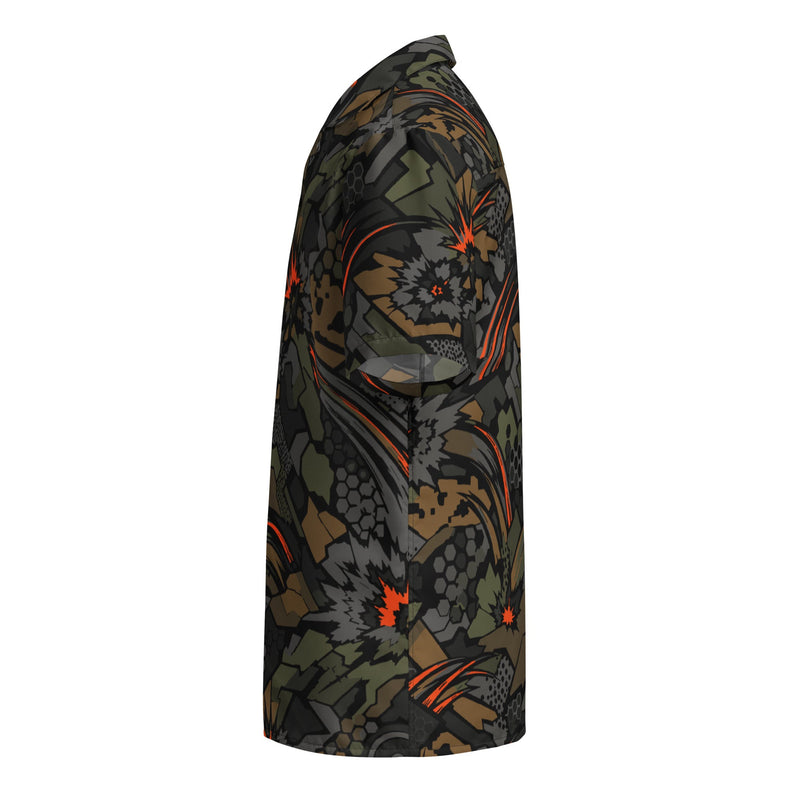 Dreadnought Firestorm CAMO Unisex Short-Sleeve Button Shirt - Button-Up