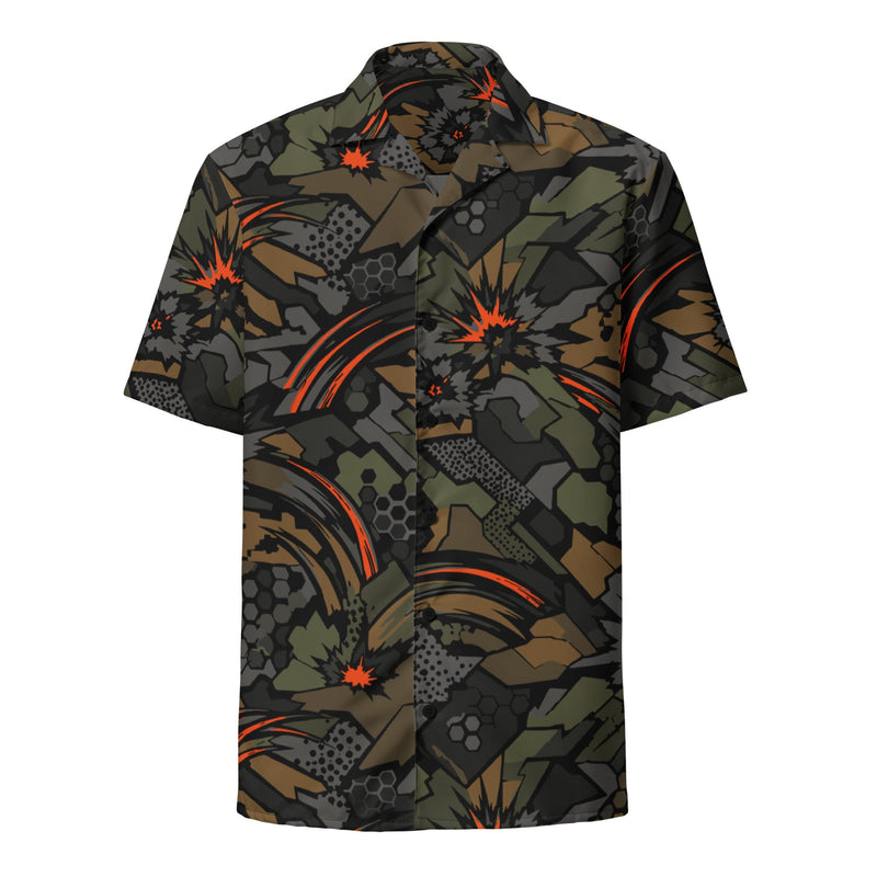 Dreadnought Firestorm CAMO Unisex Short-Sleeve Button Shirt - Button-Up