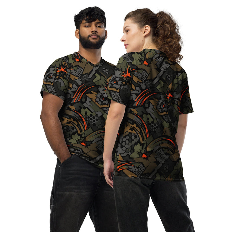 Dreadnought Firestorm CAMO Unisex Sports Jersey - 2XS