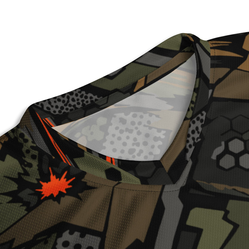 Dreadnought Firestorm CAMO Unisex Sports Jersey