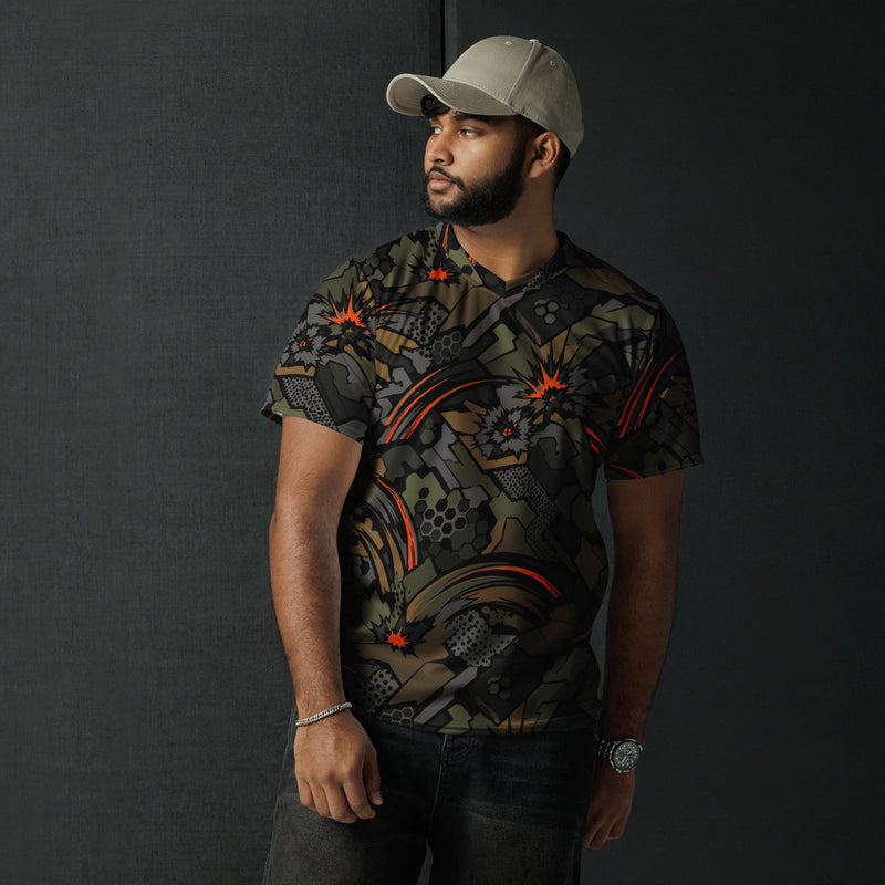 Dreadnought Firestorm CAMO Unisex Sports Jersey