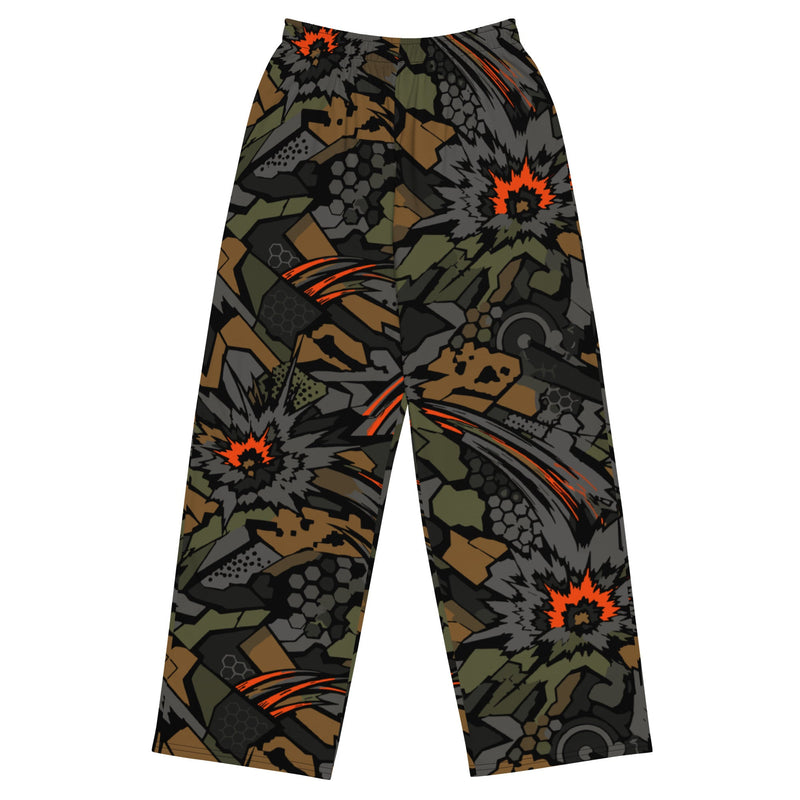 Dreadnought Firestorm CAMO Unisex Wide-Leg Leisure Pants - 2XS - Pant