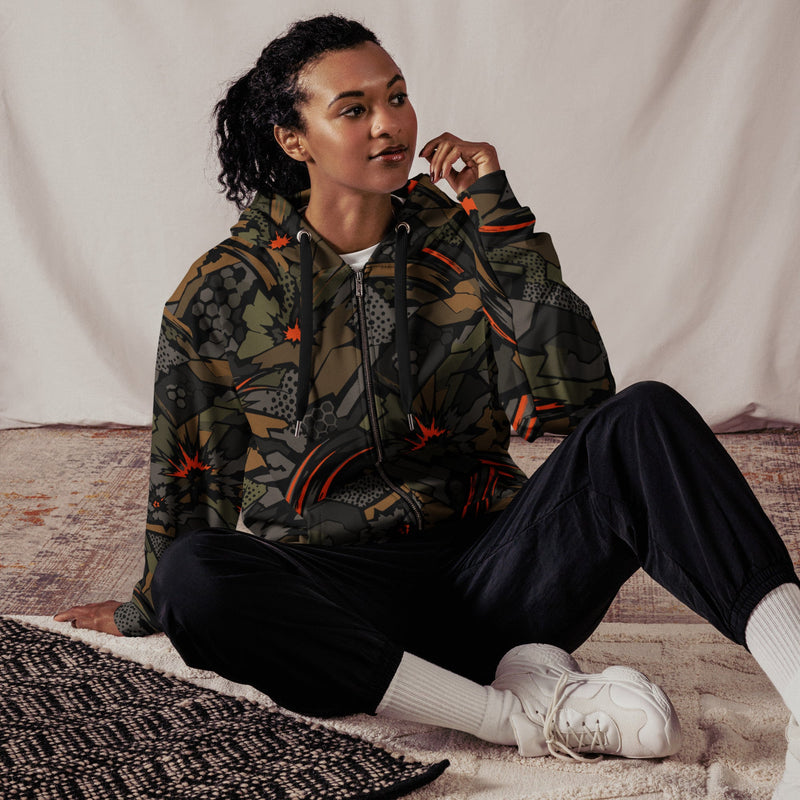 Dreadnought Firestorm CAMO Unisex Zip Hoodie