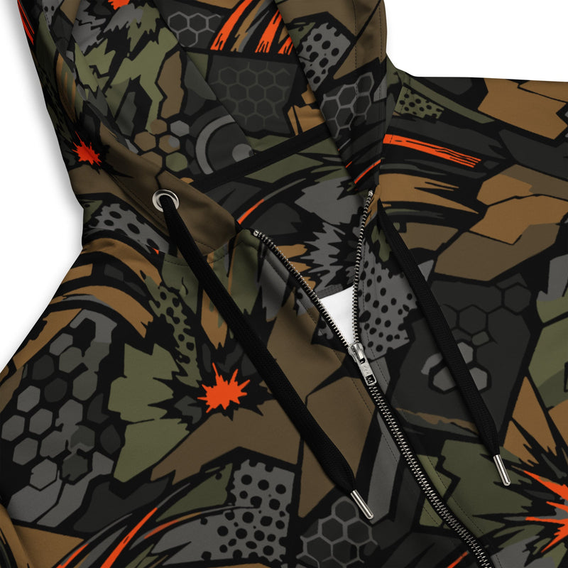 Dreadnought Firestorm CAMO Unisex Zip Hoodie