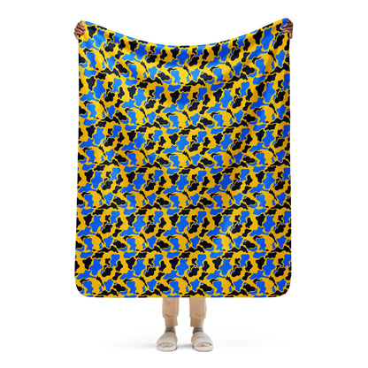 Duck Hunter Sunstrike Jungle CAMO Sherpa blanket - 50″×60″ - Blankets