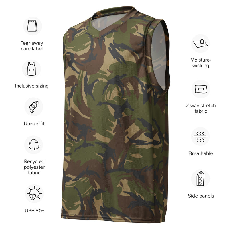 DPM Dutch Woodland CAMO Unisex Basketball Jersey