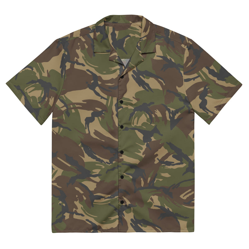 DPM Dutch Woodland CAMO Unisex Short-Sleeve Button Shirt - 2XS - Button-Up