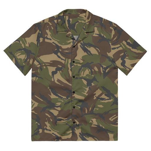 DPM Dutch Woodland CAMO Unisex Short-Sleeve Button Shirt - 2XS - Button-Up