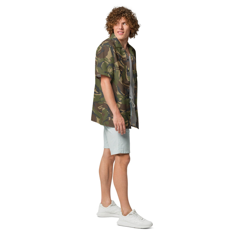 DPM Dutch Woodland CAMO Unisex Short-Sleeve Button Shirt - Button-Up